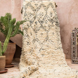 Vintage Beni Ourain Rug - Cream & BlackNouvelle Nomad