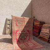 Vintage Beni Yakkoub Rug - Bright Pink 170x286cm - Nouvelle Nomad