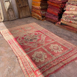 Vintage Beni Yakkoub Rug - Bright Pink 170x286cm - Nouvelle Nomad
