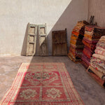 Vintage Beni Yakkoub Rug - Bright Pink 170x286cm - Nouvelle Nomad