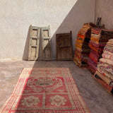 Vintage Beni Yakkoub Rug - Bright Pink 170x286cm - Nouvelle Nomad