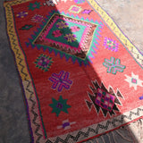 Vintage Boujad Rug - Bright Diamonds 138x278cm - Nouvelle Nomad