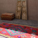 Vintage Boujad Rug - Bright Diamonds 138x278cm - Nouvelle Nomad