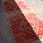 Vintage Boujad Runner - Red Diamonds 130x286cm - Nouvelle Nomad