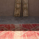 Vintage Boujad Runner - Red Diamonds 130x286cm - Nouvelle Nomad