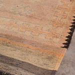 Vintage Haouz Rug - Neutral Beige & Brown 118x210cm