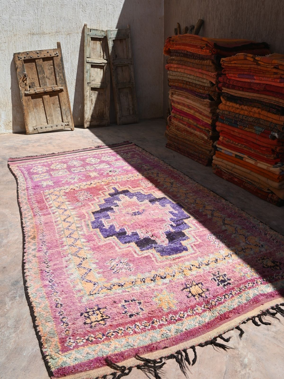 Vintage Haouz Rug - Violet 183x351cm | Nouvelle Nomad