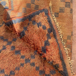 Vintage Marmoucha Rug - Blush Olive Blue 180x350cm - Nouvelle Nomad