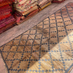 Vintage Marmoucha Rug - Blush Olive Blue 180x350cm - Nouvelle Nomad