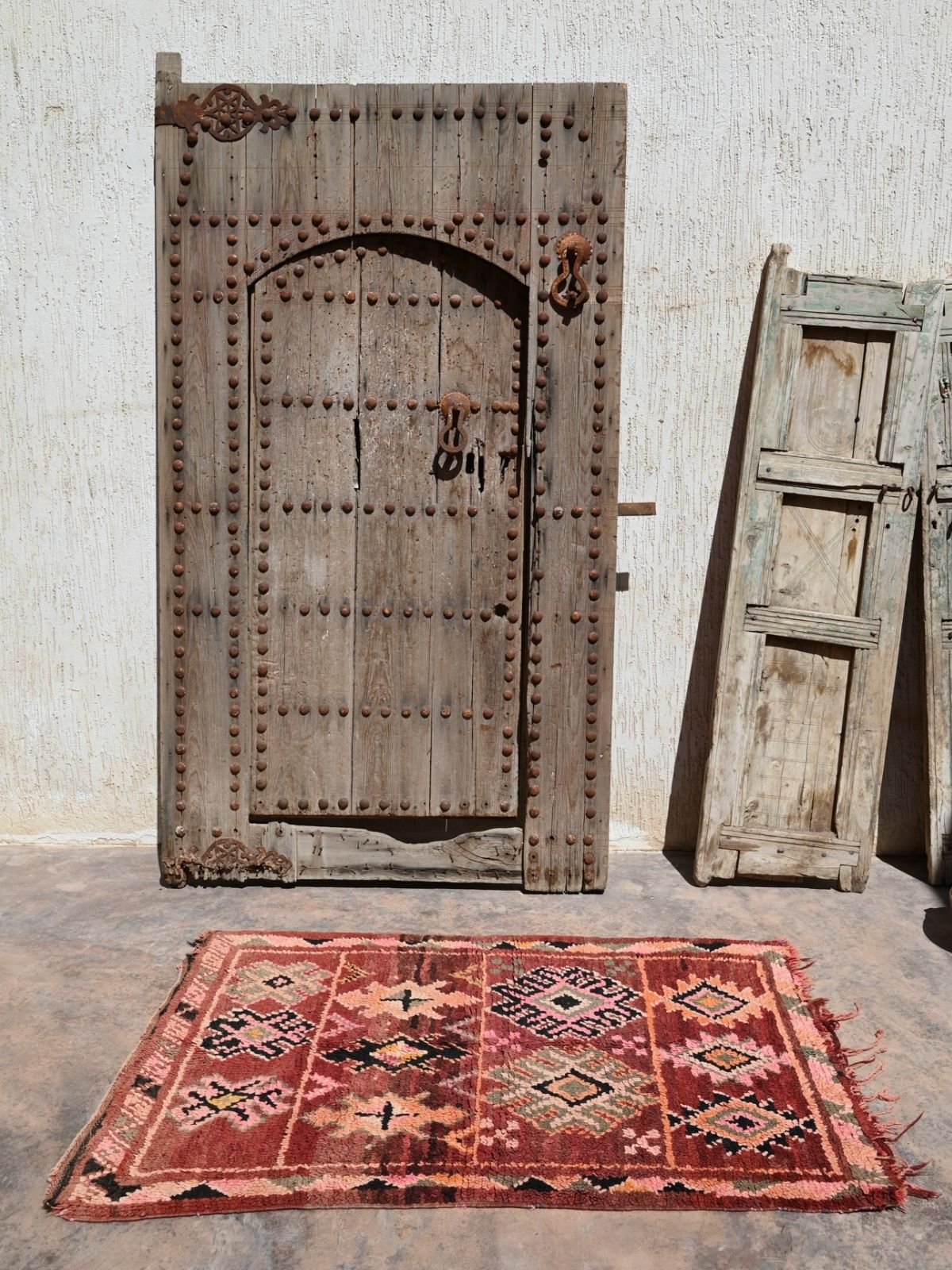 Vintage Boujad Rug - Earthy Plum 97x146cm