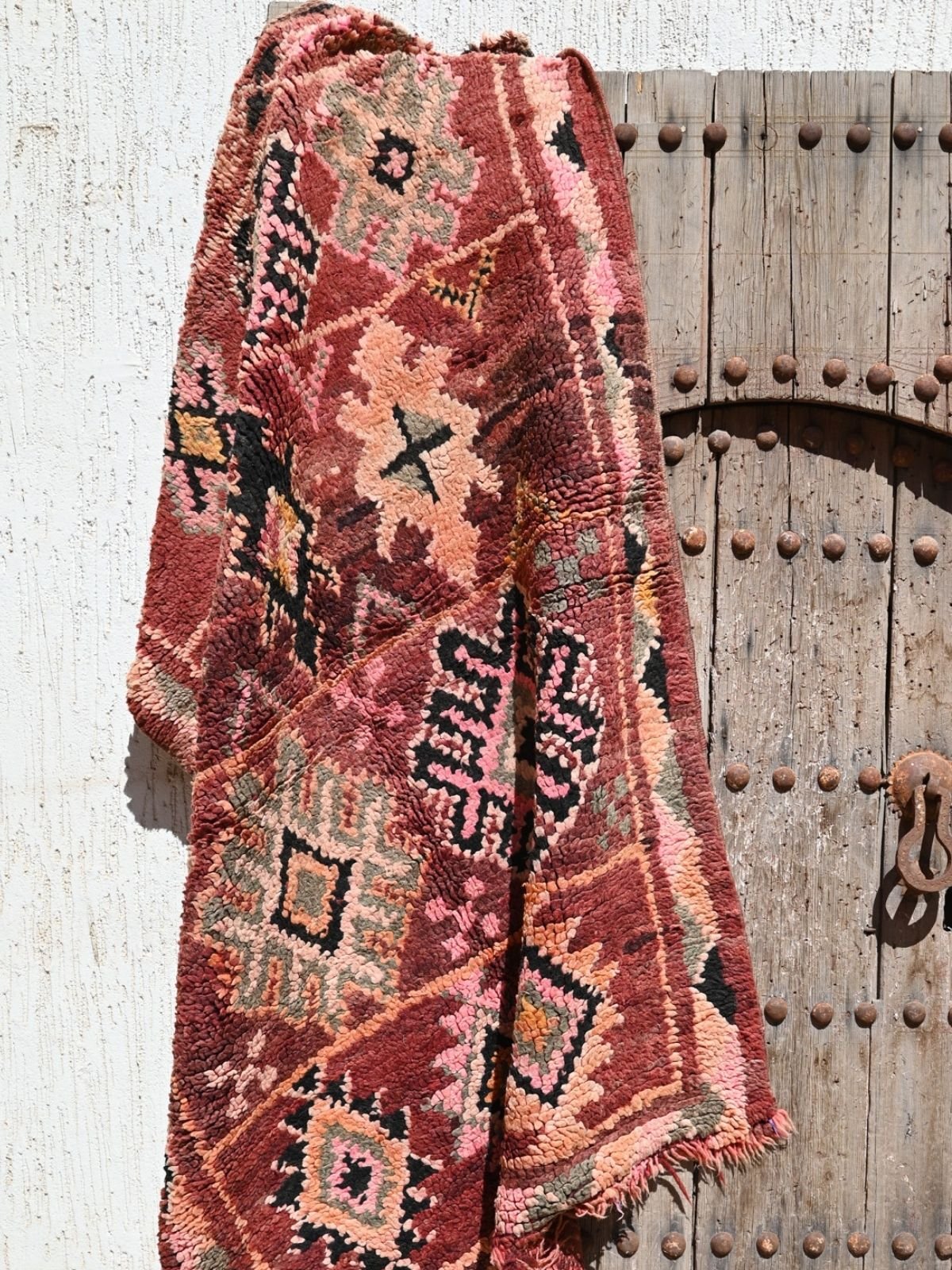 Vintage Boujad Rug - Earthy Plum 97x146cm