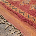 Haouz Vintage Moroccan Rug - Blush Pink 110x188cm
