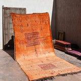 Vintage Moroccan Rug - Haouz Orange & Peach 165x345cm