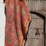 Haouz Vintage Moroccan Rug - Blush Pink 110x188cm