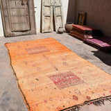 Vintage Moroccan Rug - Haouz Orange & Peach 165x345cm