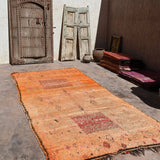 Vintage Moroccan Rug - Haouz Orange & Peach 165x345cm