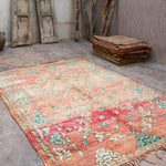 Vintage Moroccan Rug - Boujad Terracotta Peach 190x292cm