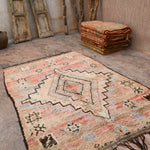 Vintage Moroccan Rug - Boujad Blush Pink 175x260cm