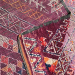 Talsint Vintage Moroccan Rug Berber Carpet - Deep Purple 210x327cm