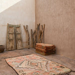 Vintage Moroccan Rug - Boujad Blush Pink 175x260cm