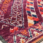 Talsint Vintage Moroccan Rug Berber Carpet - Deep Purple 210x327cm