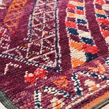 Talsint Vintage Moroccan Rug Berber Carpet - Deep Purple 210x327cm
