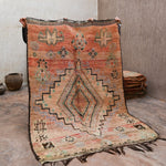 Vintage Moroccan Rug - Boujad Blush Pink 175x260cm