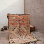 Vintage Moroccan Rug - Boujad Blush Pink 175x260cm