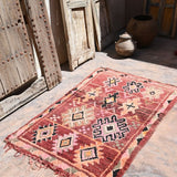 Vintage Boujad Rug - Earthy Plum 97x146cm