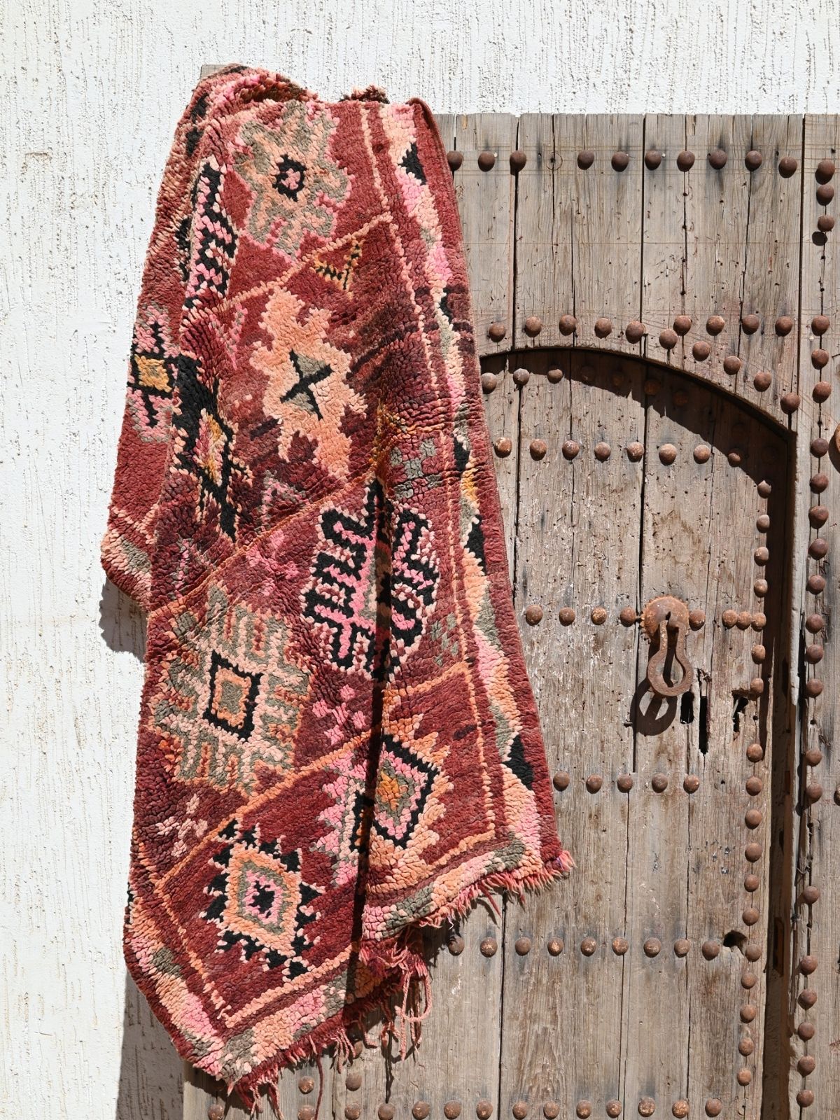 Vintage Boujad Rug - Earthy Plum 97x146cm