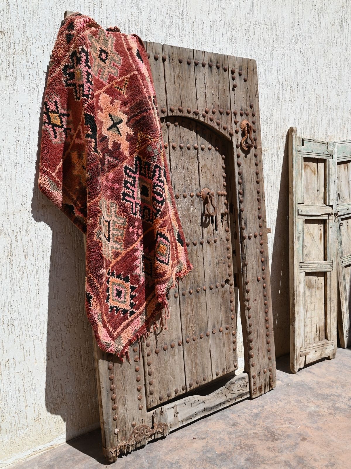 Vintage Boujad Rug - Earthy Plum 97x146cm