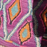Vintage Boujad Flatweave Rug - Purple Diamonds 160x217cm