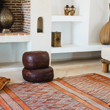 Vintage Boujad Flatweave Rug - Soft Red Kilim