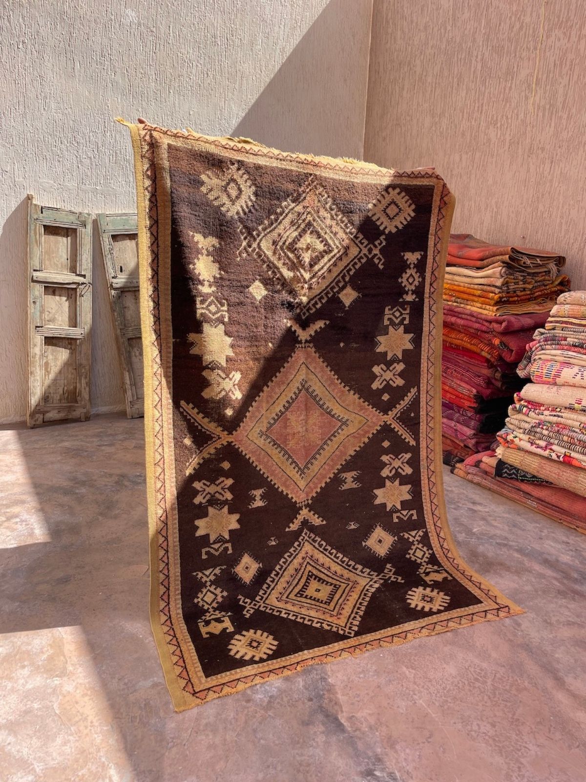 Mid Century Vintage Moroccan Rug - Henna Taznakht 147x243cm