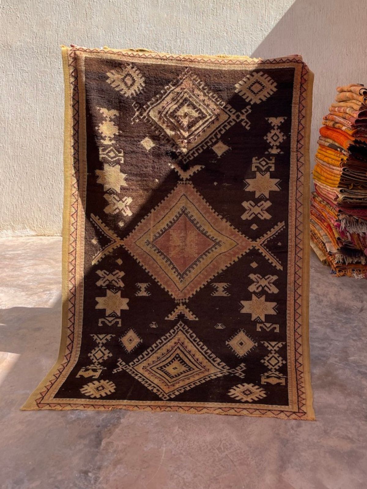 Mid Century Vintage Moroccan Rug - Henna Taznakht 147x243cm