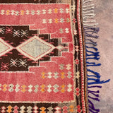 Vintage Moroccan Rug - Red & Brown Taznakht 130x220cm