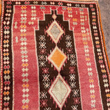 Vintage Moroccan Rug - Red & Brown Taznakht 130x220cm