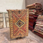 Mid Century Vintage Moroccan Rug - Pink Blue Taznakht 100x150cm