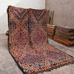 Vintage Moroccan Rug - Beni M'Guild Black 195x350cm