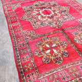 Vintage Moroccan Rug - Hot Pink 210x390cm