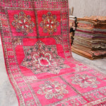 Vintage Moroccan Rug - Hot Pink 210x390cm