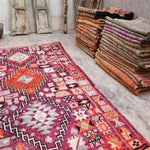 Vintage Moroccan Rug - Boujad Berry 190x330cm