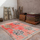 Vintage Moroccan Rug - Boujad Peachy Pink 197x300cm