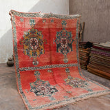 Vintage Moroccan Rug - Boujad Peachy Pink 197x300cm