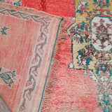 Vintage Moroccan Rug - Boujad Peachy Pink 197x300cm