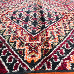 Vintage Moroccan Rug - Beni M'Guild Black 195x350cm
