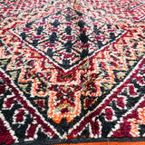 Vintage Moroccan Rug - Beni M'Guild Black 195x350cm