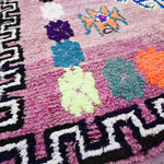 Vintage Moroccan Runner Rug - Boujad Purple 127x300cm