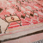 Vintage Moroccan Runner Rug - Taznakht Natural Red 115x270cm