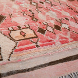 Vintage Moroccan Runner Rug - Taznakht Natural Red 115x270cm